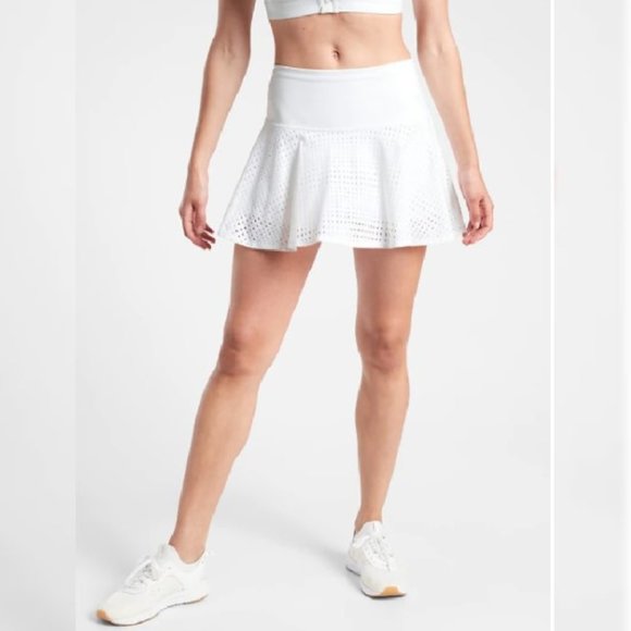 Athleta Pants - Athleta A-Game Skort 14" White